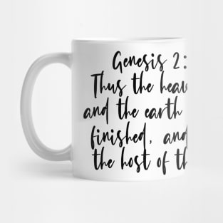 Genesis 2:1 Bible Verse Mug